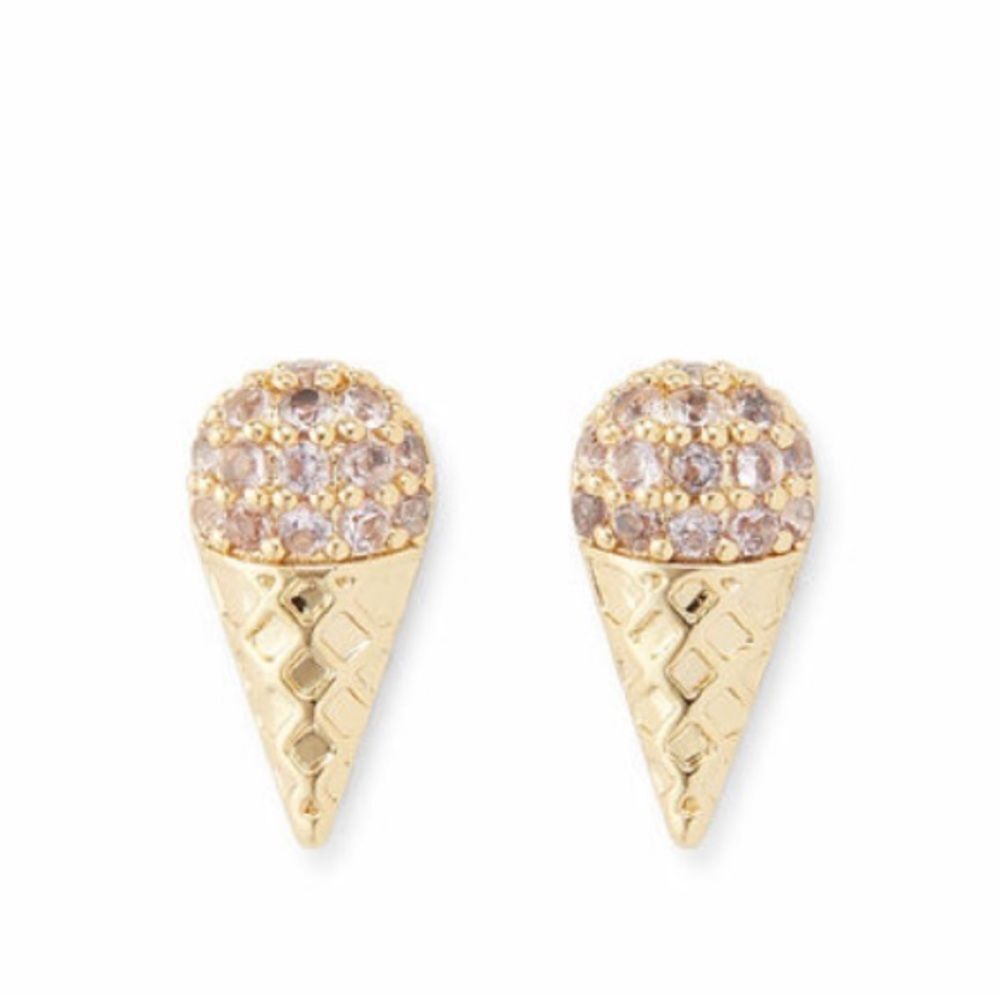 Sophie Harper Adorable Ice Cream Cone Earrings NEW